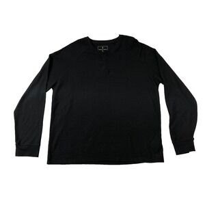 Mutual Weave Shirt Men's XXL Dark Gray Long Sleeve‎ Henley Pullover Top